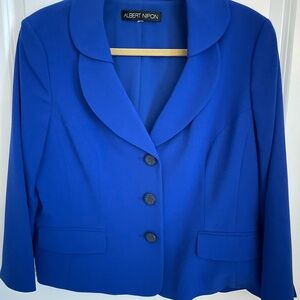 Albert Nippon Blue Skirt Suit